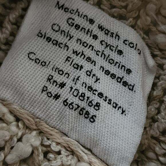 XL Cream Knit Full Tilt Cardigan Sweater - Picture 4 of 4